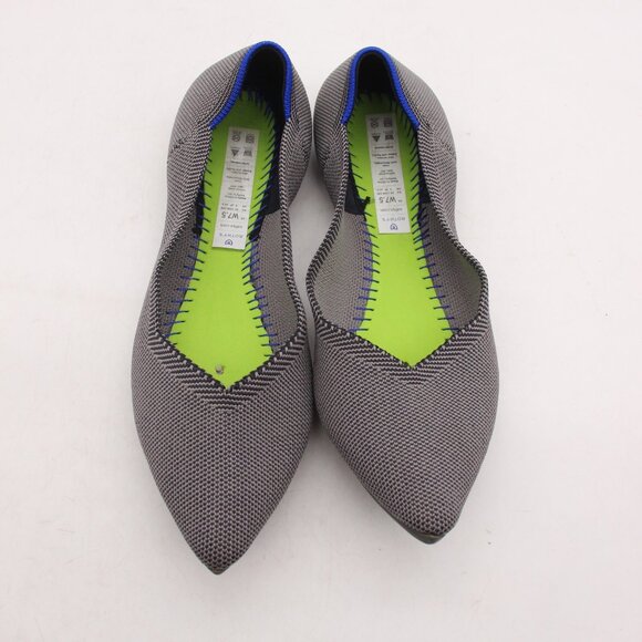 Rothy’s The Point Women's Size 7.5 Gray Ballet Flat Classic Slip On Shoes - Picture 2 of 9